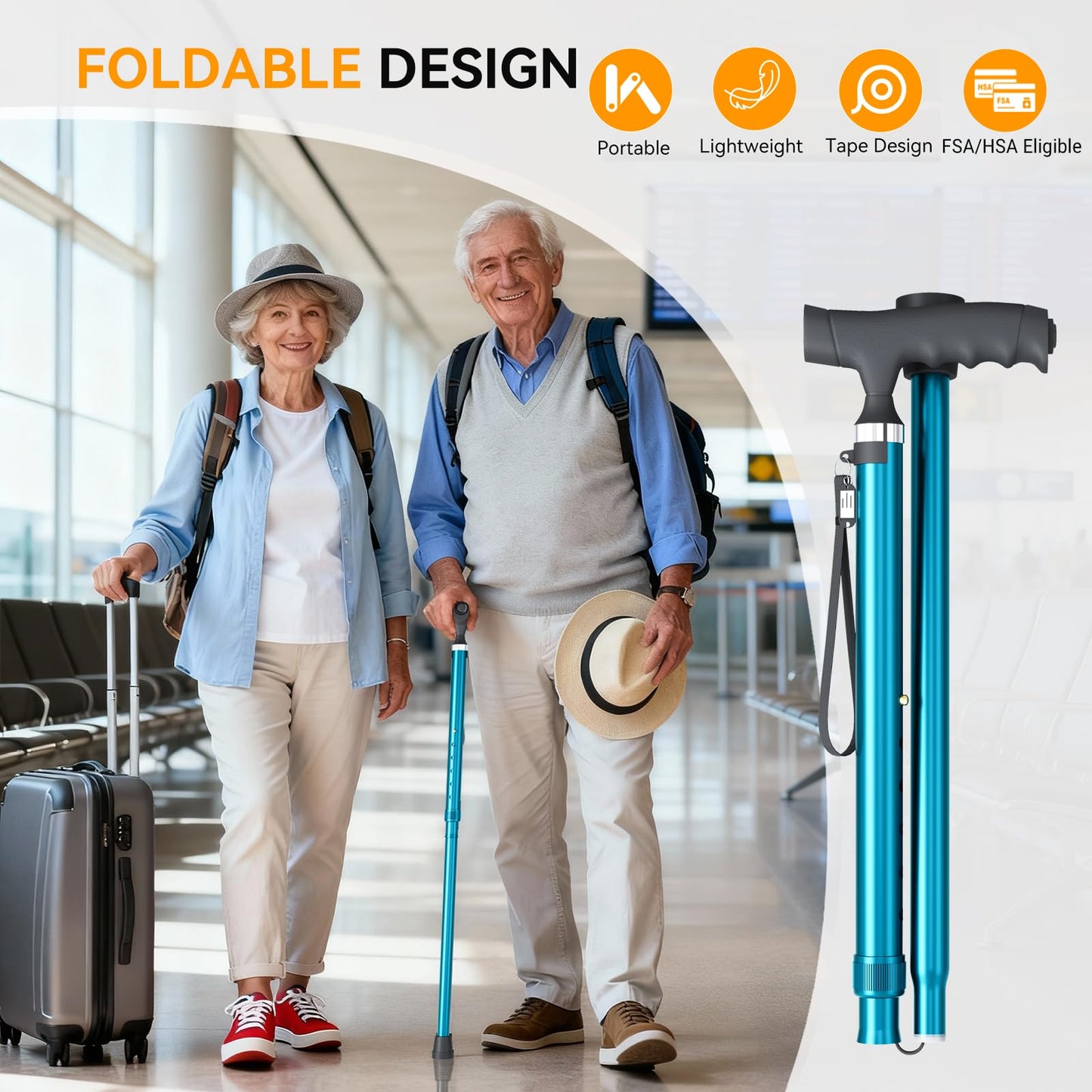Walking Cane with LED Light