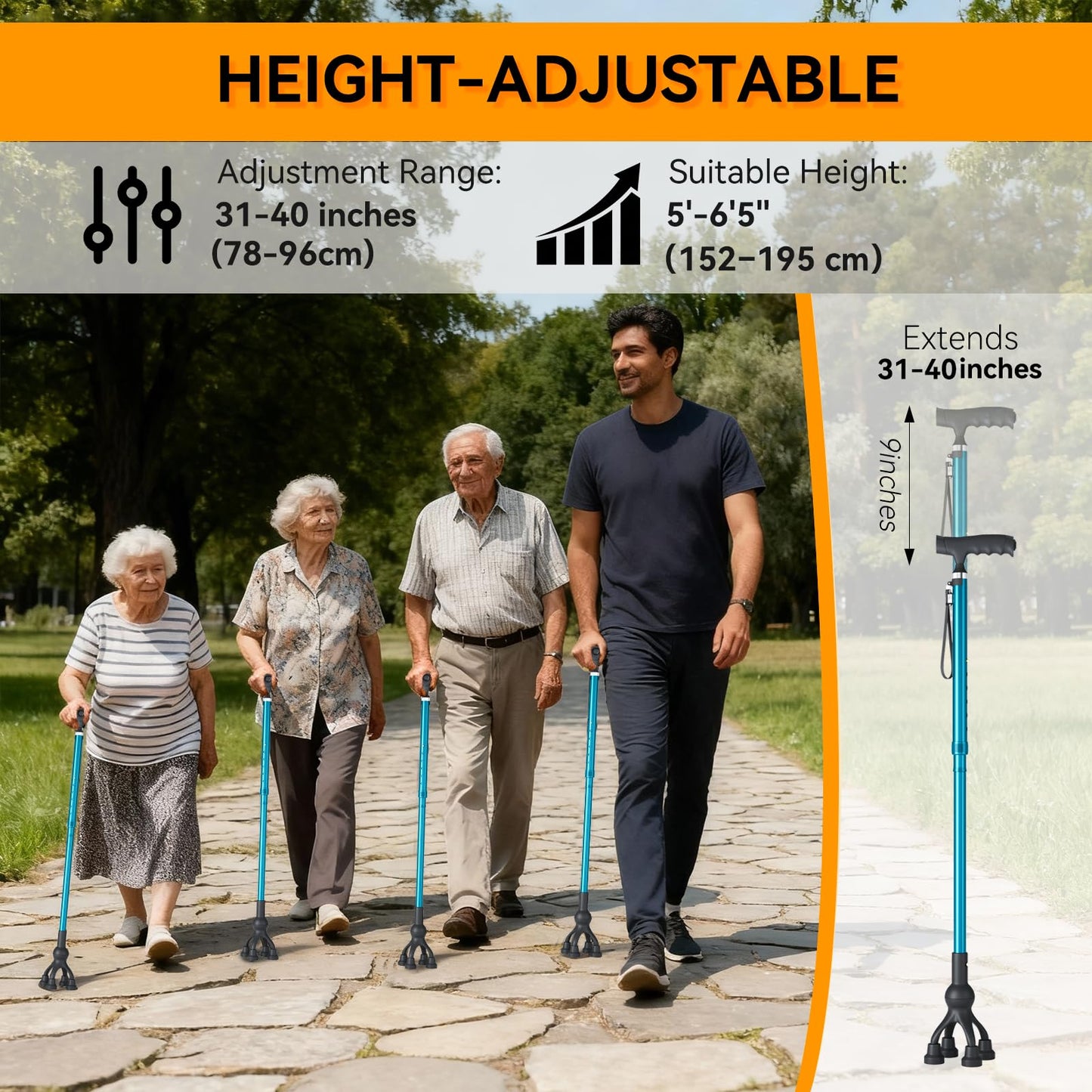 Walking Cane with LED Light