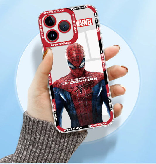 iron man spider man mobile phone case