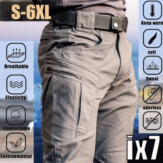 Men Outdoor Hiking Camping Multi Pocket Military Army Trousers Casual Breathable Waterproof Sweatpants