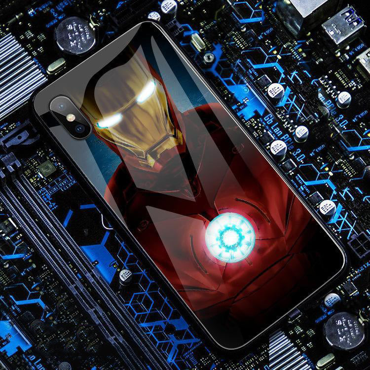 spxcases new original Iron Man luminous phone case