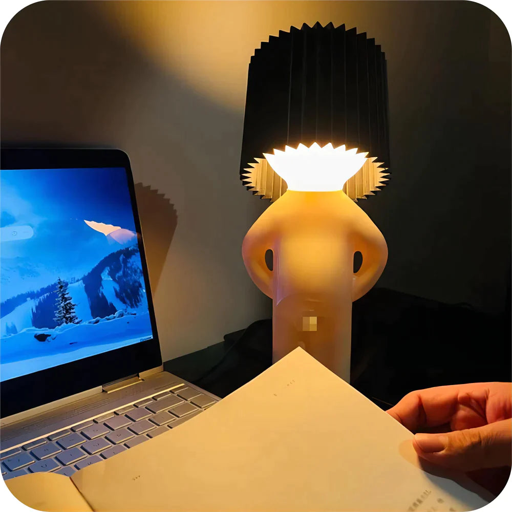 "Please don't turn it on and off repeatedly" Shy Boy Desk Lamp 🔥 BLACK FRIDAY SALE 🔥