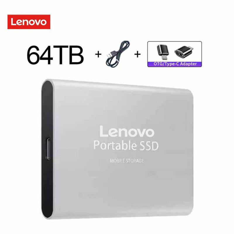 Lenovo Portable SSD 1TB/2TB External Solid State Drive USB3.0/Type-C