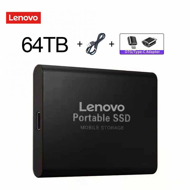 Lenovo Portable SSD 1TB/2TB External Solid State Drive USB3.0/Type-C