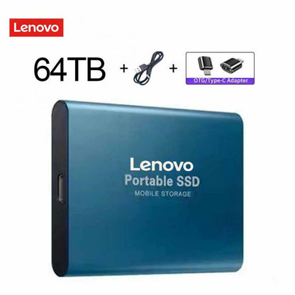 Lenovo Portable SSD 1TB/2TB External Solid State Drive USB3.0/Type-C