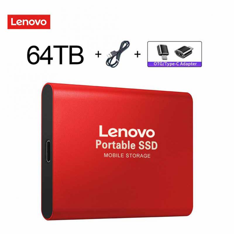 Lenovo Portable SSD 1TB/2TB External Solid State Drive USB3.0/Type-C