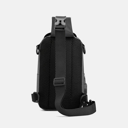 High Quality Nylon Chest Bags USB Charging Male Cross Body Bag Military Multi-Layer Men Rucksack Sling Bag One Shoulder Backpack