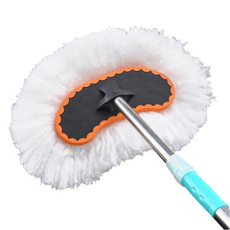 Car Wash New Arrival Multi functional Car Adjustable Telescopic Wiping Soft Milk Silk Mop Cleaning Wash Brush Dirt Remover Tool