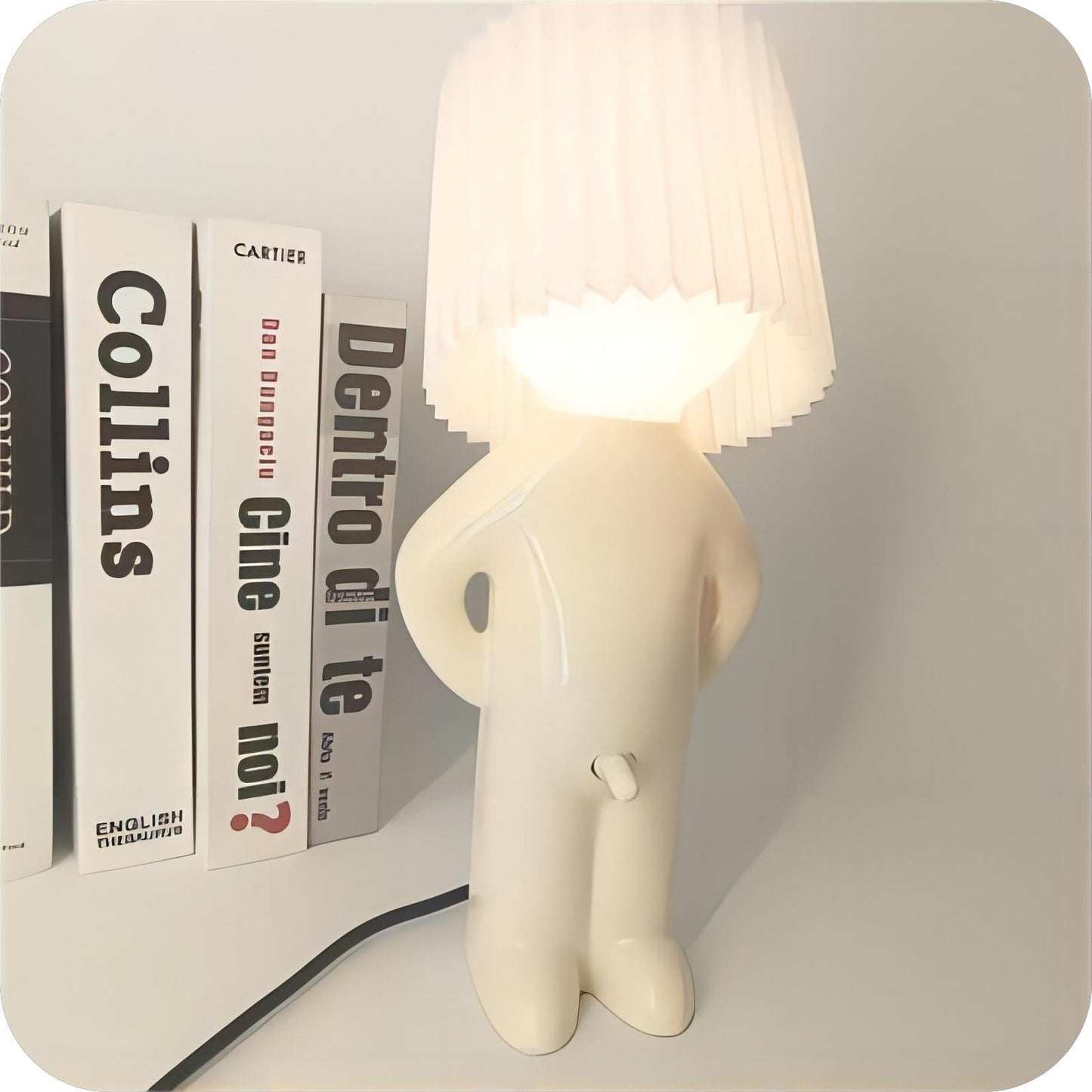 "Please don't turn it on and off repeatedly" Shy Boy Desk Lamp 🔥 BLACK FRIDAY SALE 🔥