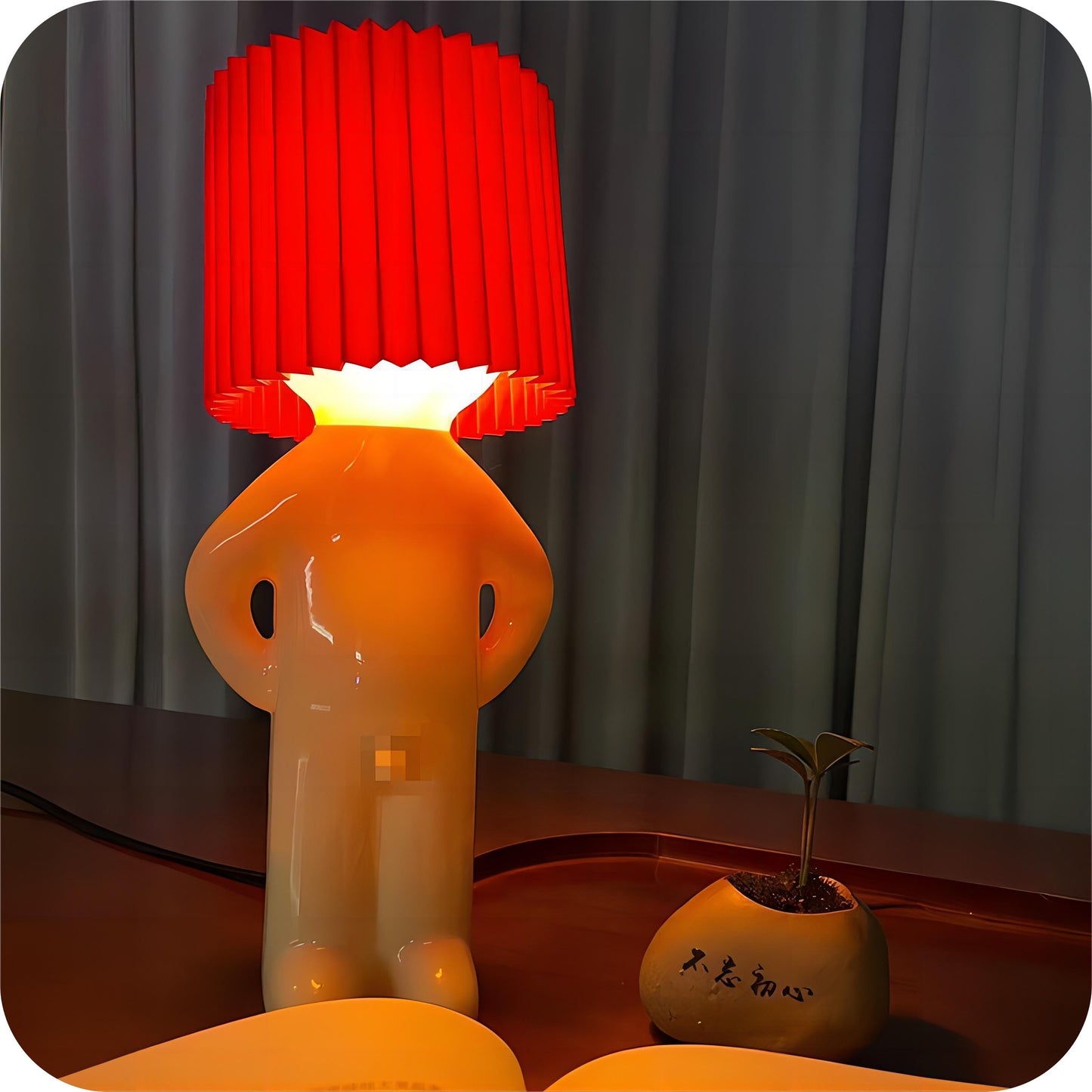 "Please don't turn it on and off repeatedly" Shy Boy Desk Lamp 🔥 BLACK FRIDAY SALE 🔥