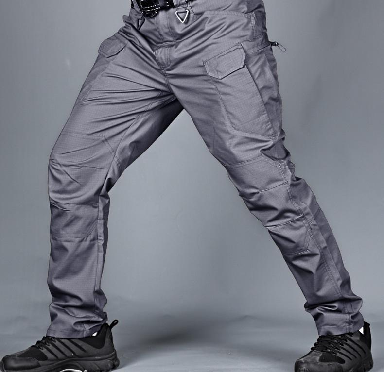 Men Outdoor Hiking Camping Multi Pocket Military Army Trousers Casual Breathable Waterproof Sweatpants