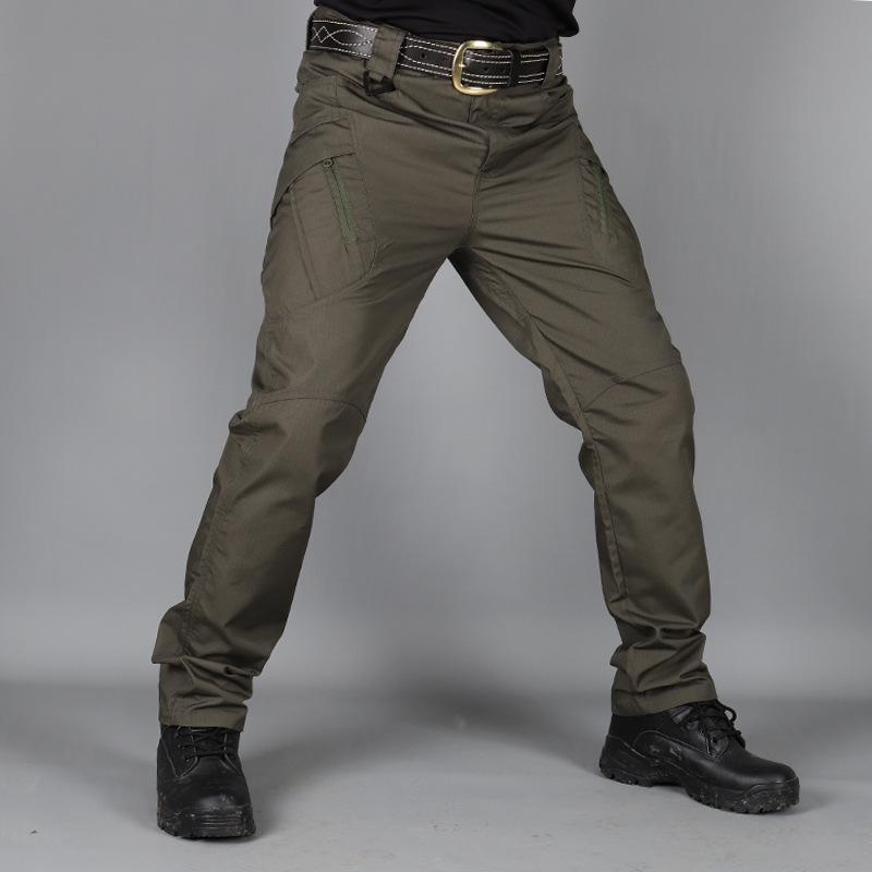 Men Outdoor Hiking Camping Multi Pocket Military Army Trousers Casual Breathable Waterproof Sweatpants