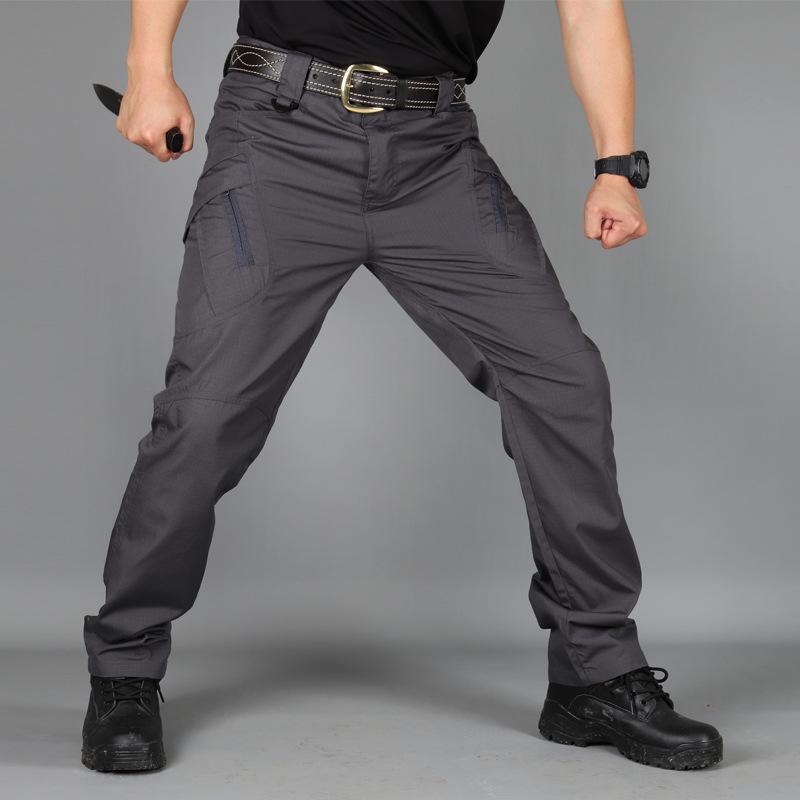 Men Outdoor Hiking Camping Multi Pocket Military Army Trousers Casual Breathable Waterproof Sweatpants