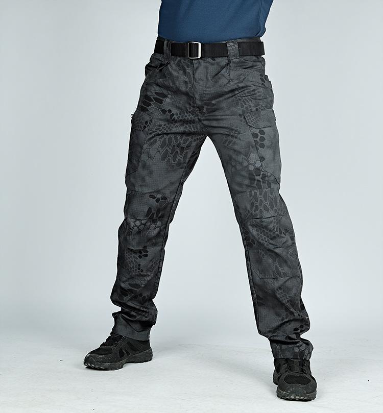Men Outdoor Hiking Camping Multi Pocket Military Army Trousers Casual Breathable Waterproof Sweatpants