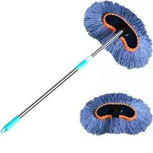 Car Wash New Arrival Multi functional Car Adjustable Telescopic Wiping Soft Milk Silk Mop Cleaning Wash Brush Dirt Remover Tool